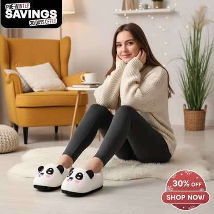 Panda Emoji Slippers Warm & Comfortable