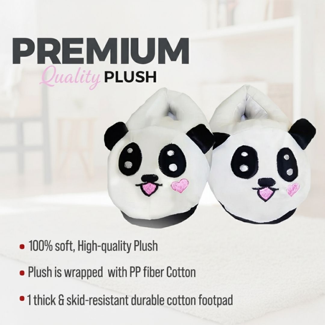 Panda Emoji Slippers Warm & Comfortable